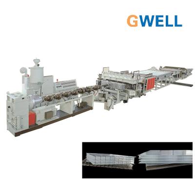 China Polycarbonate Sheet Extruders Machine PC Hollow Section for sale