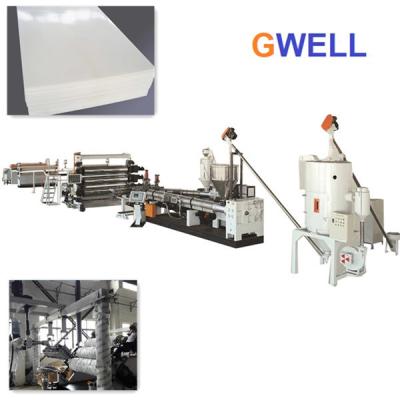 China 2100mm GPPS HIPS Sanitary Board Extrusion Line for sale