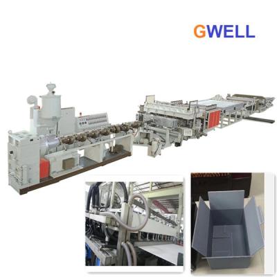 China PE Hollow Board Extrusion line PE Lattice Board Production Machine Twin Screw Extruder for sale