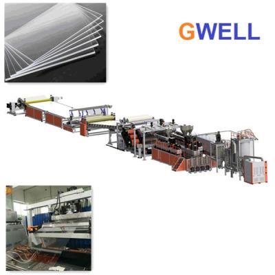 China MS Transparent Sheet Production Machine MS Board Extrusion Line Single Screw Extruder for sale