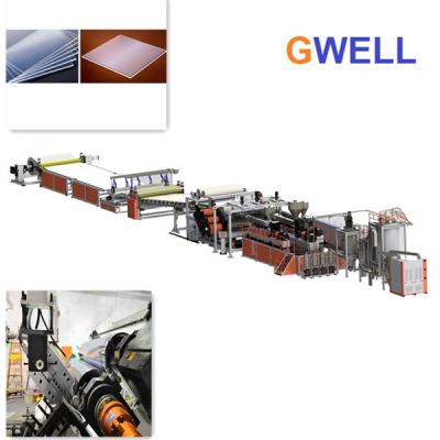 China PMMA Sheet Extrusion Line Acrylic Sheet Production Machine Single Screw Extruder for sale