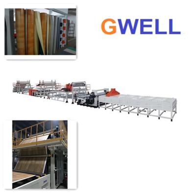 China PVC Plastic Floor Production Machine PVC Flooring Leather Extrusion Line Twin screw extruder for sale