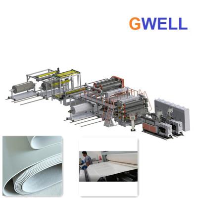 China PVC Waterproofing Membrane Production Line Width is 1500-6000 mm for sale
