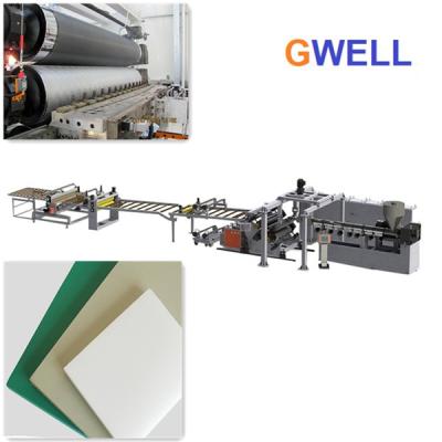 China PP ABS PE Hdpe Sheet Extruders Advertising Board Extrusion Line 400kg H for sale