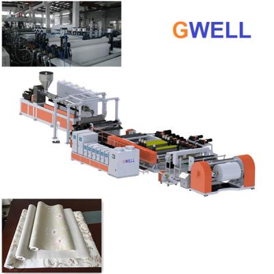 Chine Machine de fabrication de papier de pierre trois couches de pierre de papier de fonte de bout droit de film de ligne d'extrusion à vendre