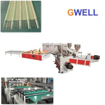 China Synthetic Resin Glazed Tile PVC Roof Board Extrusion Line ASA Co Extrusion Machine for sale