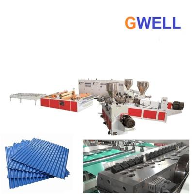 China PVC Glazed Roof Tile Wavy Board Extrusion Line 400kg h for sale