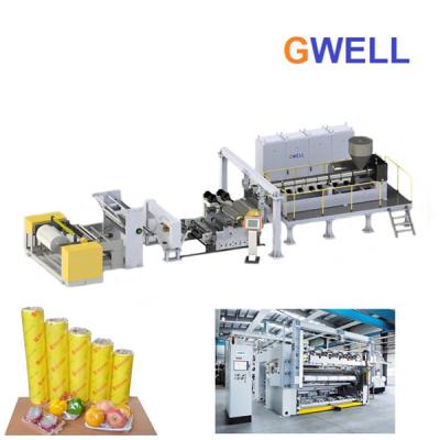China Pvc PVDC Cling Cast Film Extrusion Line Heat Cold Resistance for sale