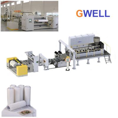 China PVC PVDC Cling Cast Film Extrusion Line 250kg H Food Packaging for sale