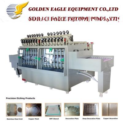 China Metal Precision Chemical Etching Machine With Oscillate Nozzles for sale