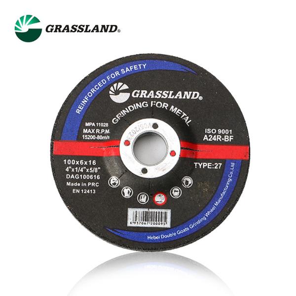 Quality 4 InX1/4 In.X5/8 In. Type 27 Abrasive Metal Grinding Wheel for sale