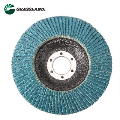 China 115mm 60 Grit Zirconium Angle Grinder Sanding Flap Disc for sale