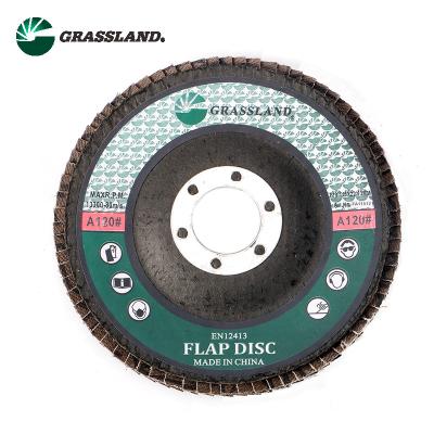 China 4-1/2 In. 120 Grit Polishing Aluminum Oxide 27 Flap Disc Wheel for sale