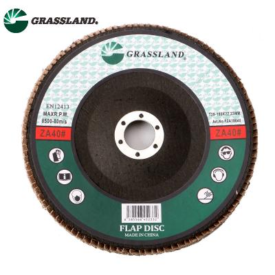 China Grassland 7 Inch 180mm Zirconium Abrasive Flap Disc Wheel for sale