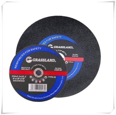 China 9 In 230mm All Steel En12413 230x3.2x22 Abrasive Metal Cutting Discs for sale