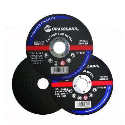 China Grassland OEM Inox 5 Inch 125*1.2*22 Abrasive Cutting Discs for sale