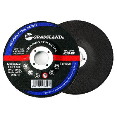 China Abrasive 125 X 6.0 X 22.23mm Burr Free Metal Grinding Discs for sale