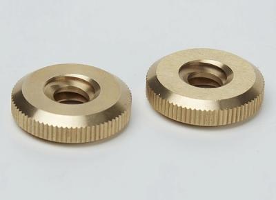 China 0.01mm Tolerância Precision Turned Parts Nut Screw Bronze Material de cobre à venda