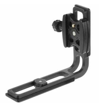 China Black Anodized CNC Aluminium Parts For Quick Release Tripod Camera Mounting Plate for sale