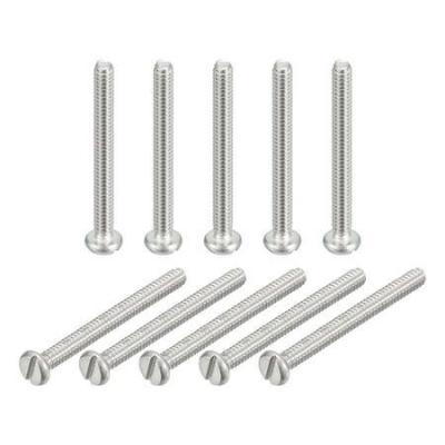 China 304 Stainless Steel Machine Screws M1.6x16mm Slotted Drive Pan Head Screw Bolts for sale