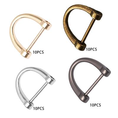 China 10x Buckles D Rings Screw in Shackle Handmade Fasteners Keychain Zinc Alloy U for sale