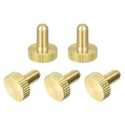 China Knurled Thumb Screws, M5x10mm Flat Brass Bolts Grip Knobs Fasteners for Home, Electronic, Machine en venta