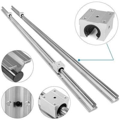 China Supported Linear AluminumCylindrical Guide Linear BearingRail Slide Guide Shaft Rod , Size:1500mm en venta
