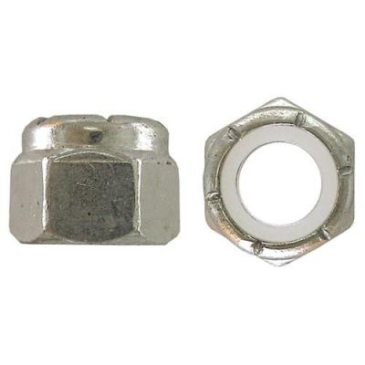 China Precision Hex Head Lock Nuts - 7/8-in Dia - 9 Pitch - Zinc-Plated - Nylon Insert for sale