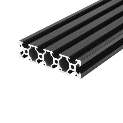Cina 500Mm 2080 V-Slot Aluminum ProfileExtrusion Frame DlY CNC Tool Black in vendita