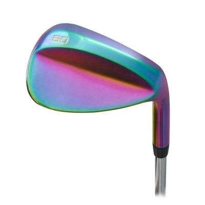 China Custom Colorful Rainbow CNC Milled Golf Wedge Club Racing, Gift 35.5 Inch for sale