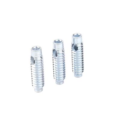 China Steel T Slot Accessories Threaded Insert With Zinc Clear Surface for sale