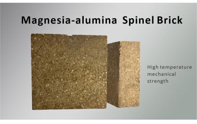 China Cement Rotary Kiln Magnesia Alumina Spinel Brick High Corrosion Resistance To Slag for sale