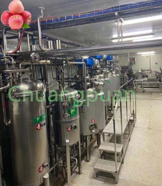 Quality Cloudy Apple Juice Production Line 380V 50Hz 50-1000TPD for sale