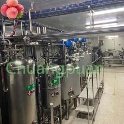 Китай Прозрачная линия производства яблочного сока с мощностью 30 кВт продается