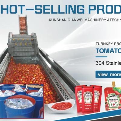 China Tube In Tube Or Tular Sterilizer Tomato Paste Production Line Suited For Tomato Paste Production for sale