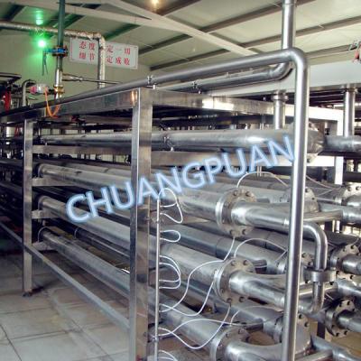 China Tube In Tube Or Tular Sterilizer Automatic Tomato Sauce Making Machine for sale