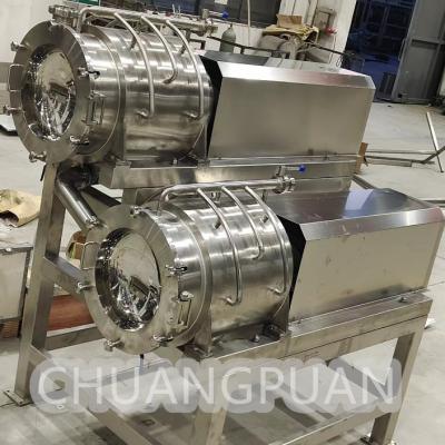 Chine 304 en acier inoxydable deux étapes machine à pulvérisation de fruits à grande vitesse à vendre
