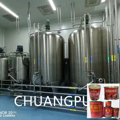 China Línea de producción de pasta de tomate de relleno caliente con salsa Solución de diseño limpio en el lugar en venta