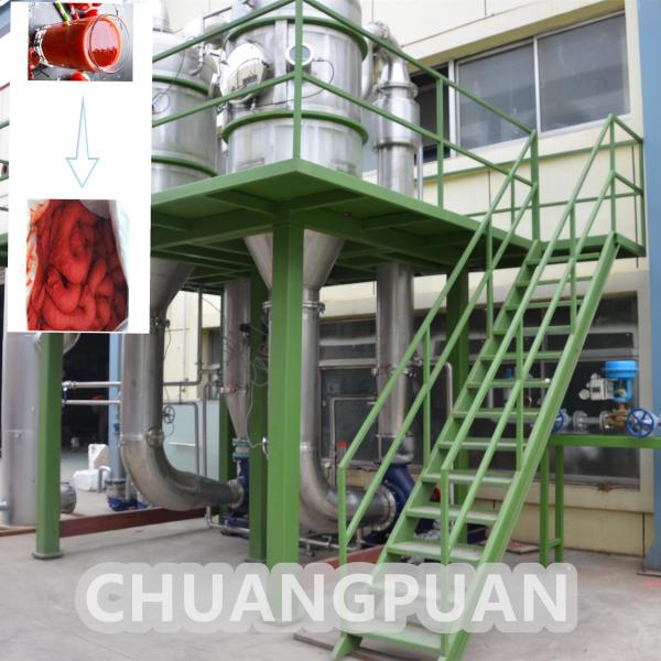 Quality Double Effect Vacuum Concentrator for Tomato Paste / Fruit Jam Concentrate With Low temperature for sale