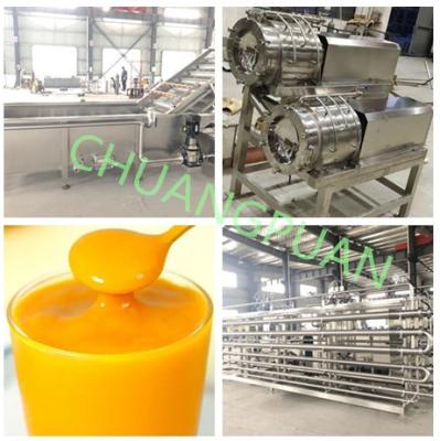 China Electricity Powered Stainless Steel Mango Pulp Line Plc Control System 4000-6000Kg/H Capacity for sale