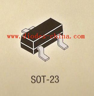 China 0.35w zener diode in SOT-23, SOT-323 SMD BZX84C5V6 BZX84C9V1 BZX84C12 for sale