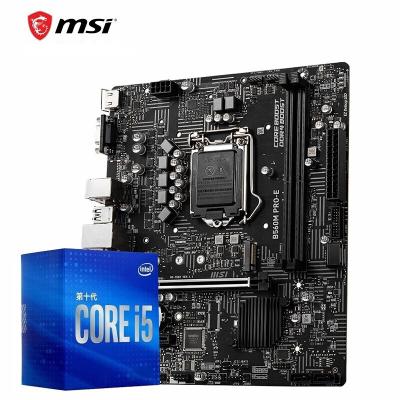 China MSI B560M/H510M desktop motherboard with 10400/10500/11400/11700 mainboard CPU assembly B560M PRO-E 10th generation I3 10105F small case assembly à venda
