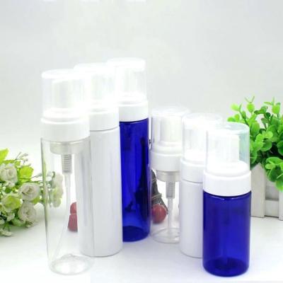China plastic toner bottle manufacturer 100ml empty foamer white foaming bottle with brush 30ml 60ml 120ml 150ml 200 ml for sale