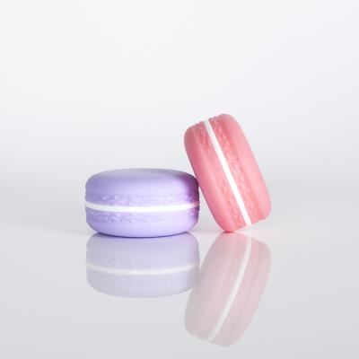 China 5g 10g colorful plastic gel empty macaron lip balm jar container for sale