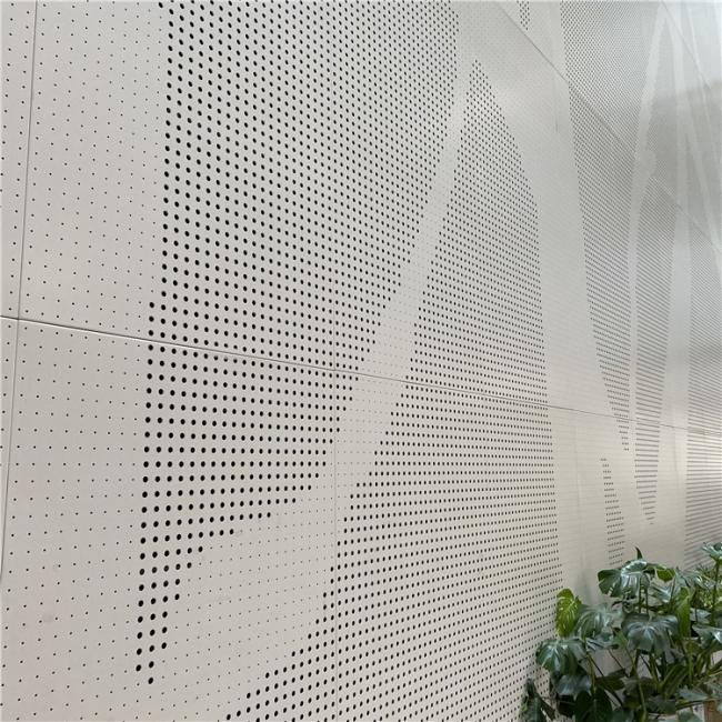 Various hole patterns in perforated metal