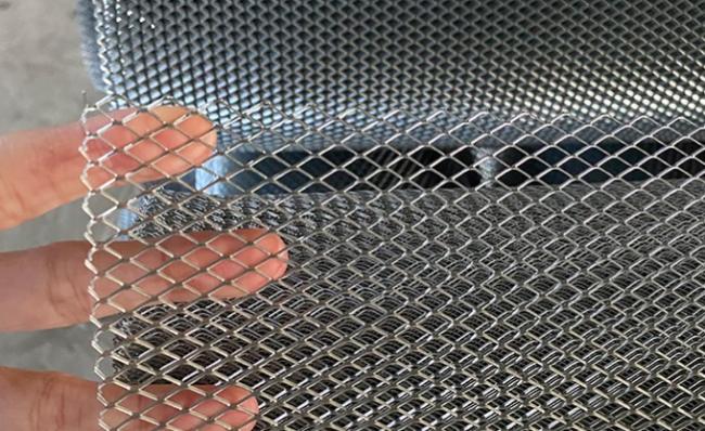 Expanded metal lath installation on wall surface