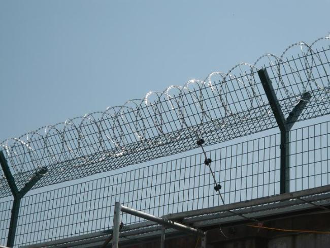 Security fence with anti-climbing design