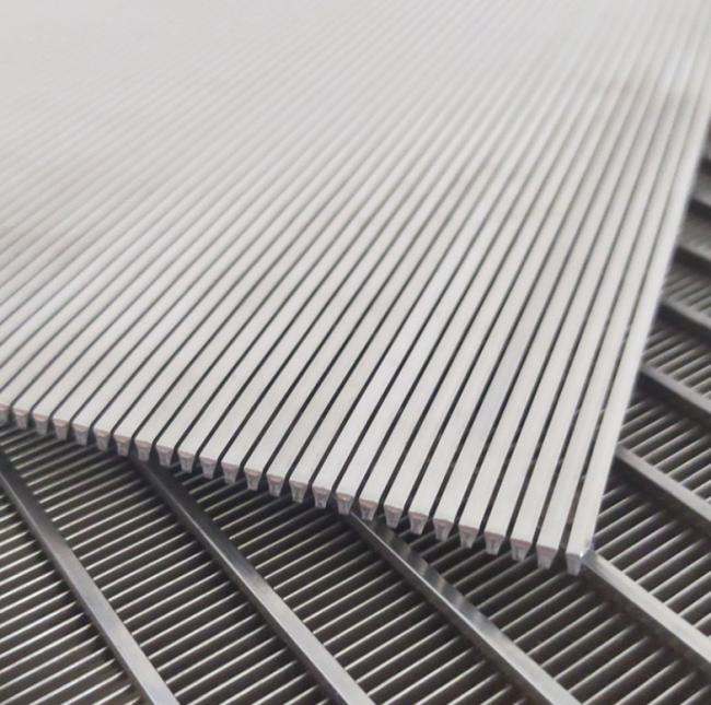 Wedge wire screen filter in industrial application