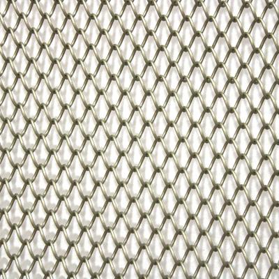 China Decorative Aluminum 1.8mm Architectural Metal Mesh Chain Link Curtain Coil Drapery for sale
