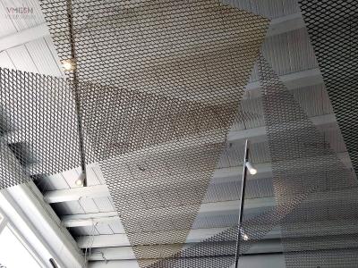 China Architectural Suspended Aluminum Ceiling Expanded Metal Panels Black for sale